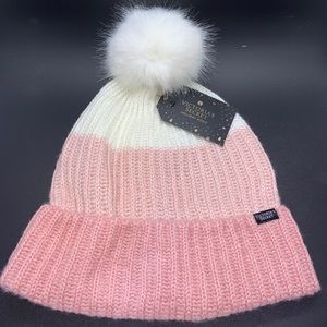 VICTORIA'S SECRET Pom-Pom Hat (Pink ombre)